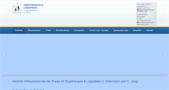 Desktop Screenshot of ergotherapie-logopaedie-wj.de