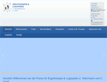 Tablet Screenshot of ergotherapie-logopaedie-wj.de